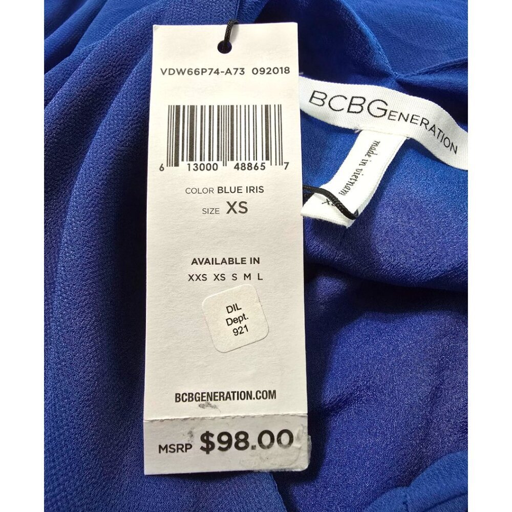 Bcbgeneration Nwt Neck Tie A-Line Flutter Bell Sl… - image 8